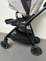 Xe đẩy Nuna triv màu xám be khung đen ( size: 0->22kg, full box) kèm cúp holder và adapter - Ảnh 9
