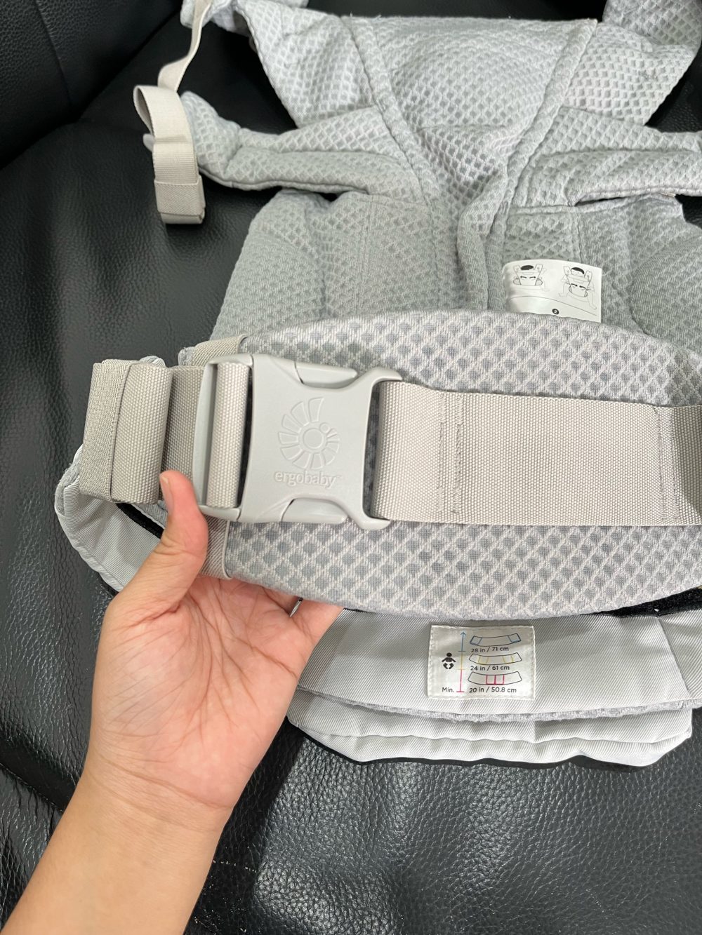 Địu Ergobaby Omni Breeze, Pearl Grey (size: 3kg2→20kg~ 0→48m) - Ảnh 13
