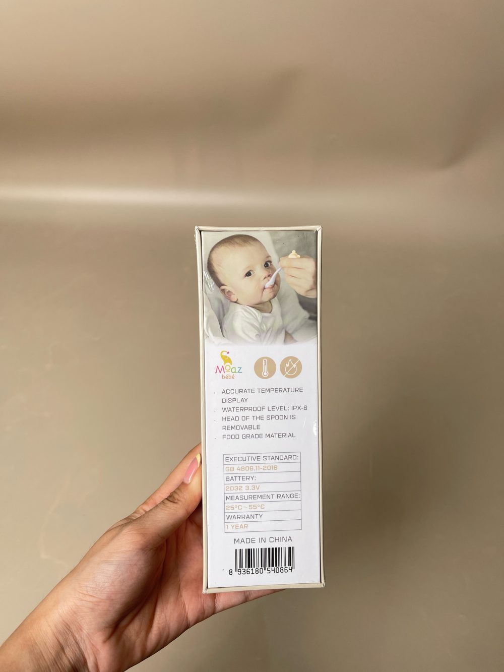 Thìa ăn dặm cảnh báo nóng Moaz BéBé MB-086 (Full box) - Ảnh 2