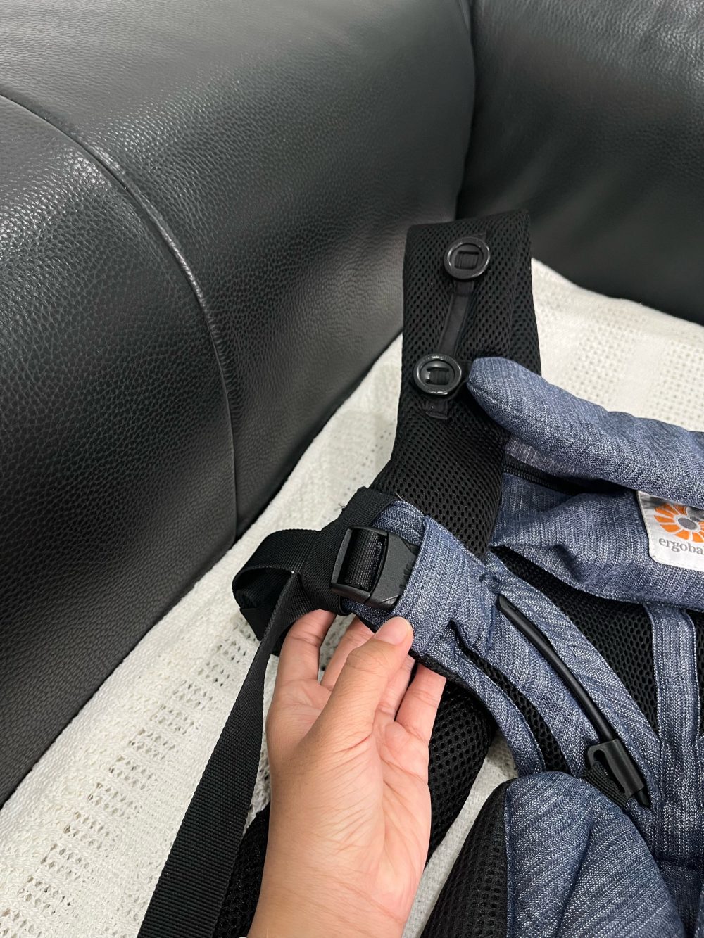 Địu Ergobaby Omni 360 Cool Air Mesh màu Indigo Weave ( size: 0->48m~ 3kg2-> 20kg) - Ảnh 6