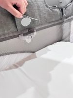 Giường cũi Joie Kubbie Sleep Foggy Gray (tối đa 9kg) tặng kèm đệm sơ dừa & drap size 80x50cm - Ảnh 16