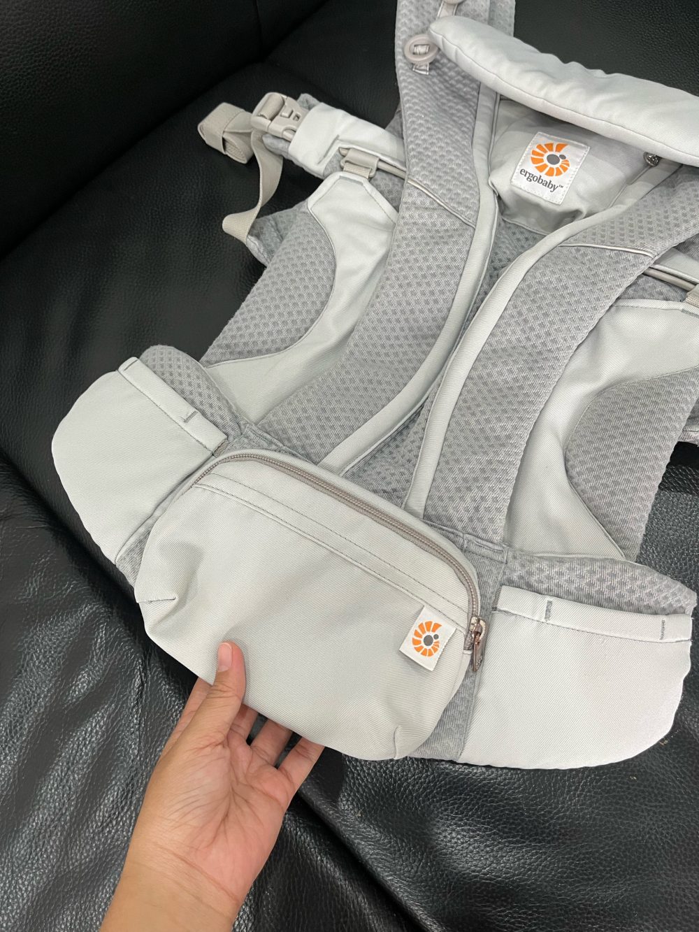Địu cho bé Ergobaby Omni Breeze, Pearl Grey ( size: 3kg2->20kg~ 0->48m) - Ảnh 9