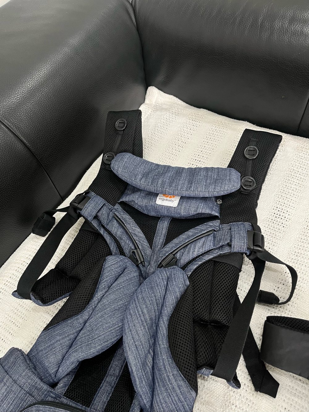 Địu Ergobaby Omni 360 Cool Air Mesh màu Indigo Weave ( size: 0->48m~ 3kg2-> 20kg) - Ảnh 4
