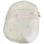 Gối chống trào ngược cho bé Dono & Dono hoạ tiết thỏ hồng 80x65cm ( size:0m+)