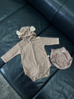 Set bodysuit tai thỏ màu nâu và quần bí cotton Peekaboo (size: 12m) - Ảnh 5