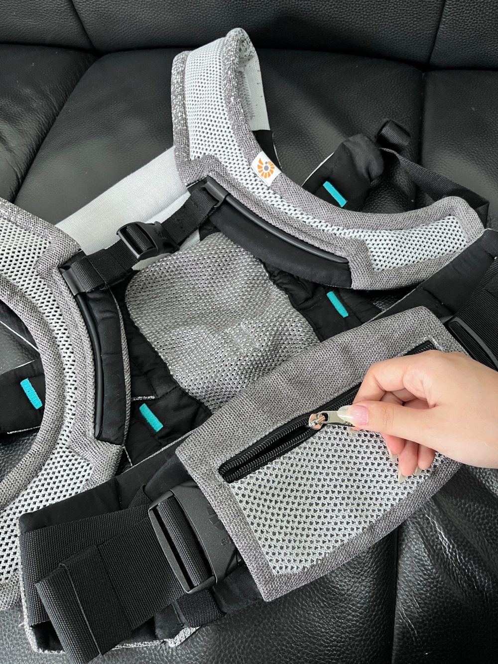 Địu Ergobaby Aerloom màu xám (0→3y, tối đa 16kg) - Ảnh 5