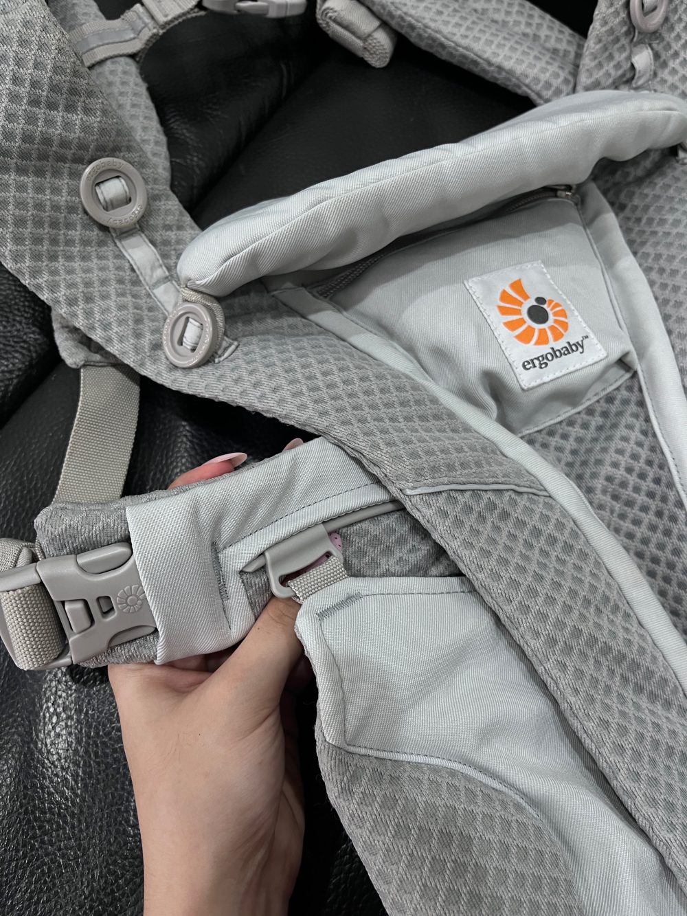 Địu Ergobaby Omni Breeze màu xám (0→4y ~ 3,2→20kg) - Ảnh 12