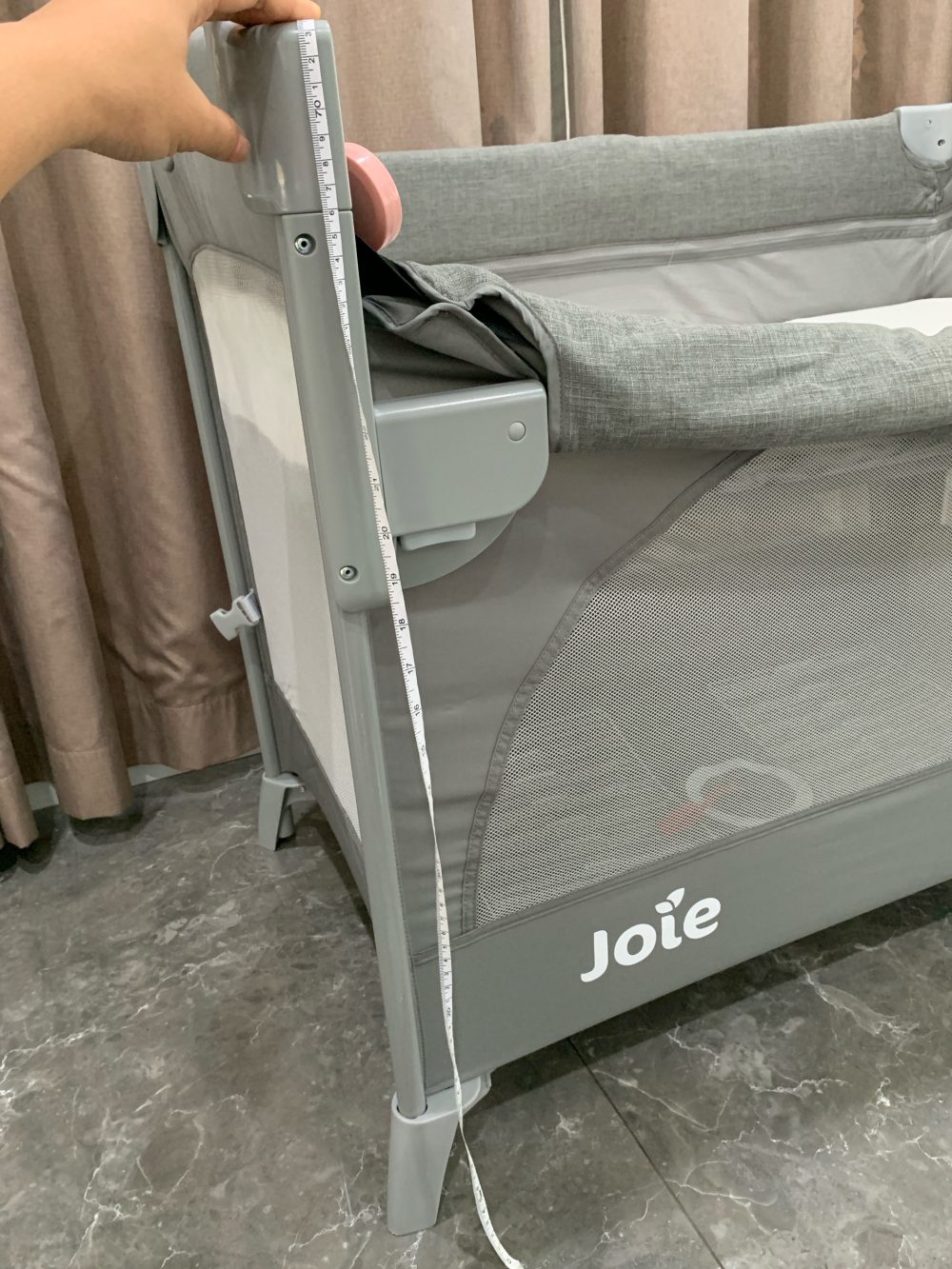 Giường cũi gấp gọn Joie Kubbie Sleep Foggy Gray - Ảnh 27