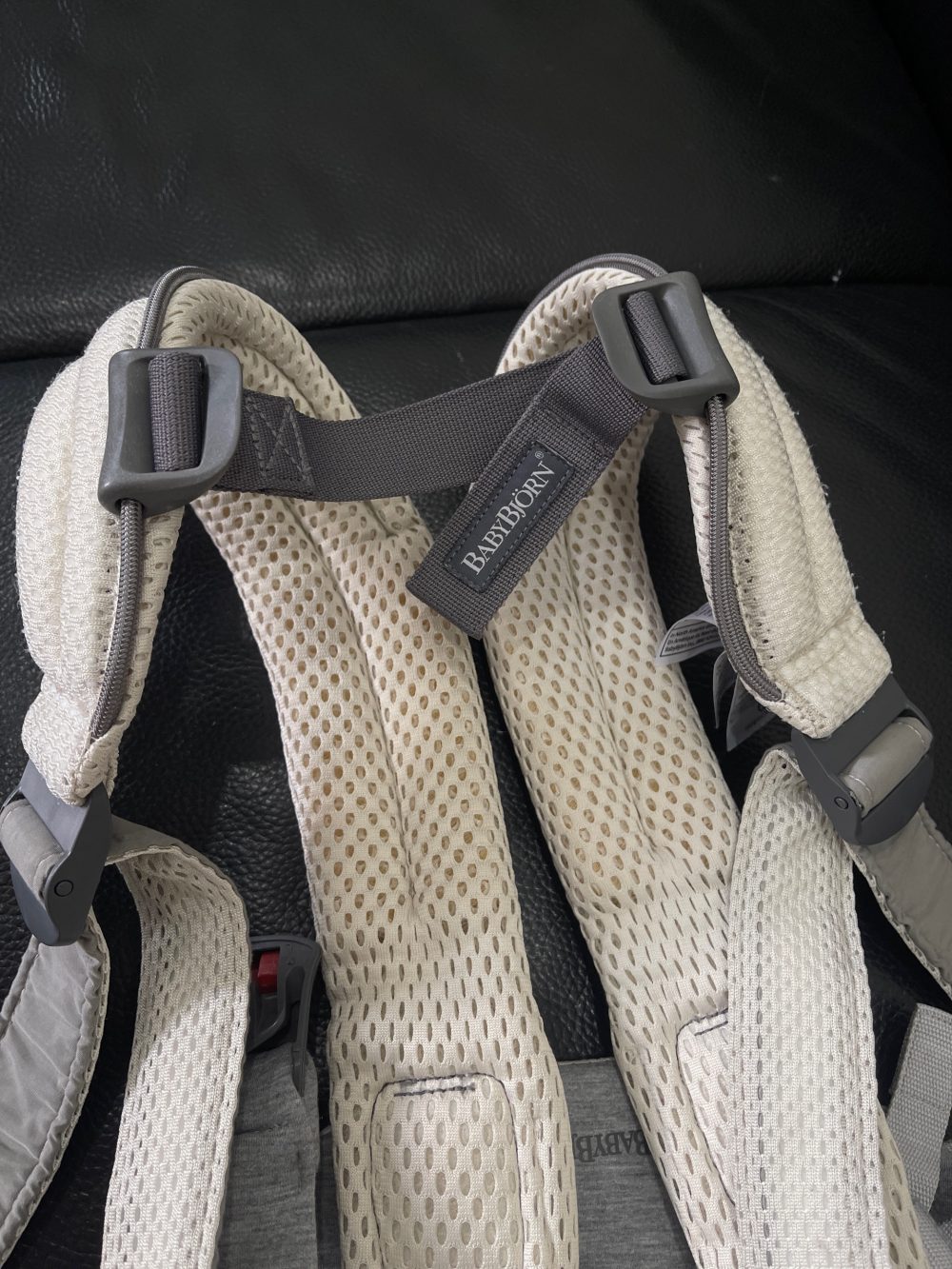 Địu Baby Bjorn màu kem (0->3y, tối đa 15kg, full box) - Ảnh 9