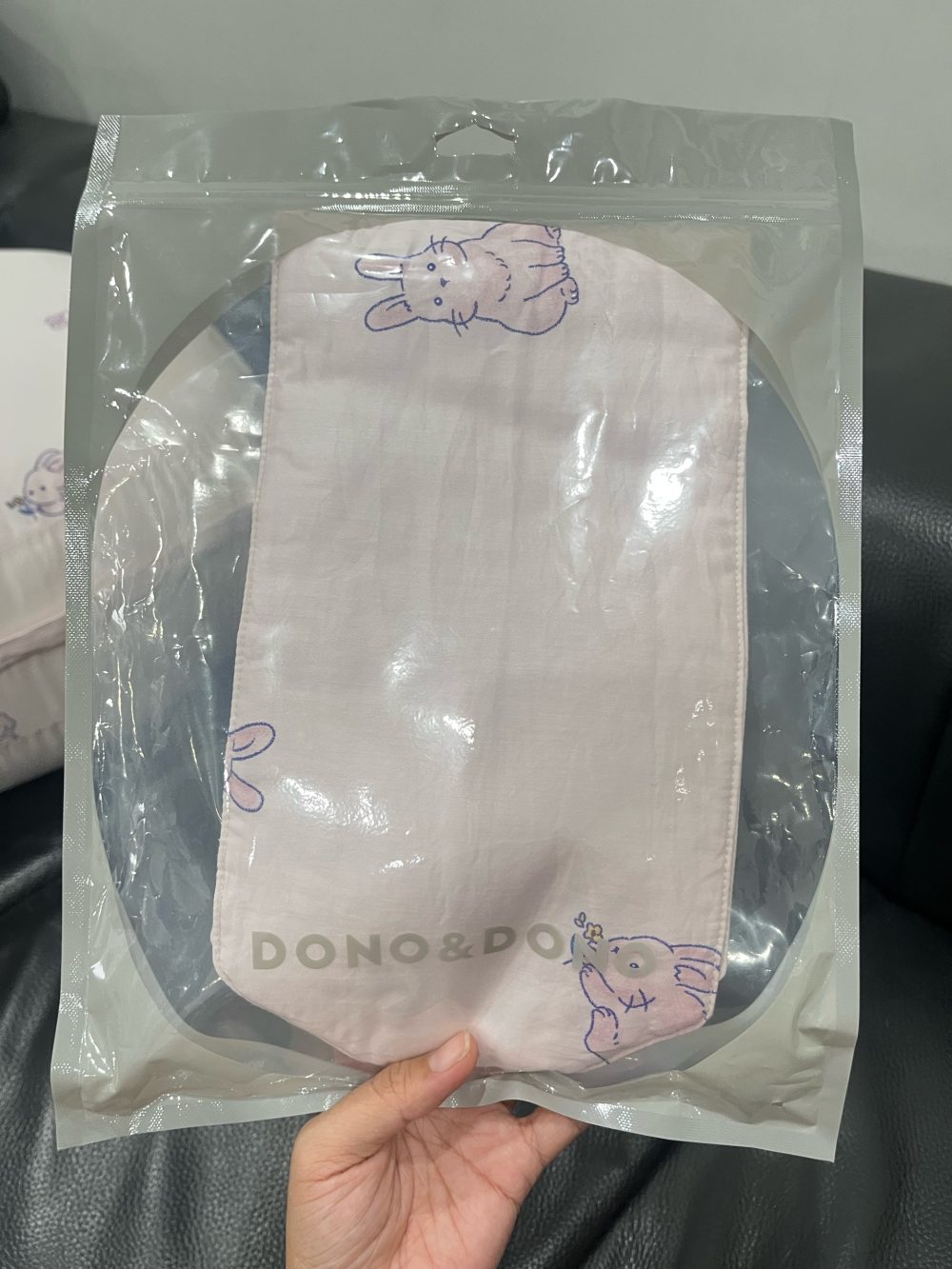 Gối chống trào ngược Dono&Dono vải cotton 4 mùa (hoạ tiết thỏ hồng)65x80 - Ảnh 4