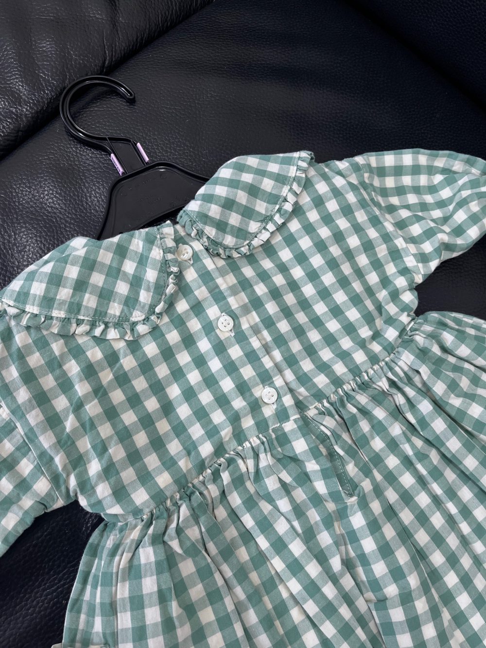 Váy caro Gingham Mothercare màu xanh (size: 6→9m) - Ảnh 2