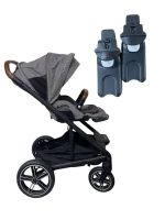 Xe đẩy Nuna mixx next màu granite, kèm túi giữ ấm Nuna và Adapter ( size: 0->22kg)