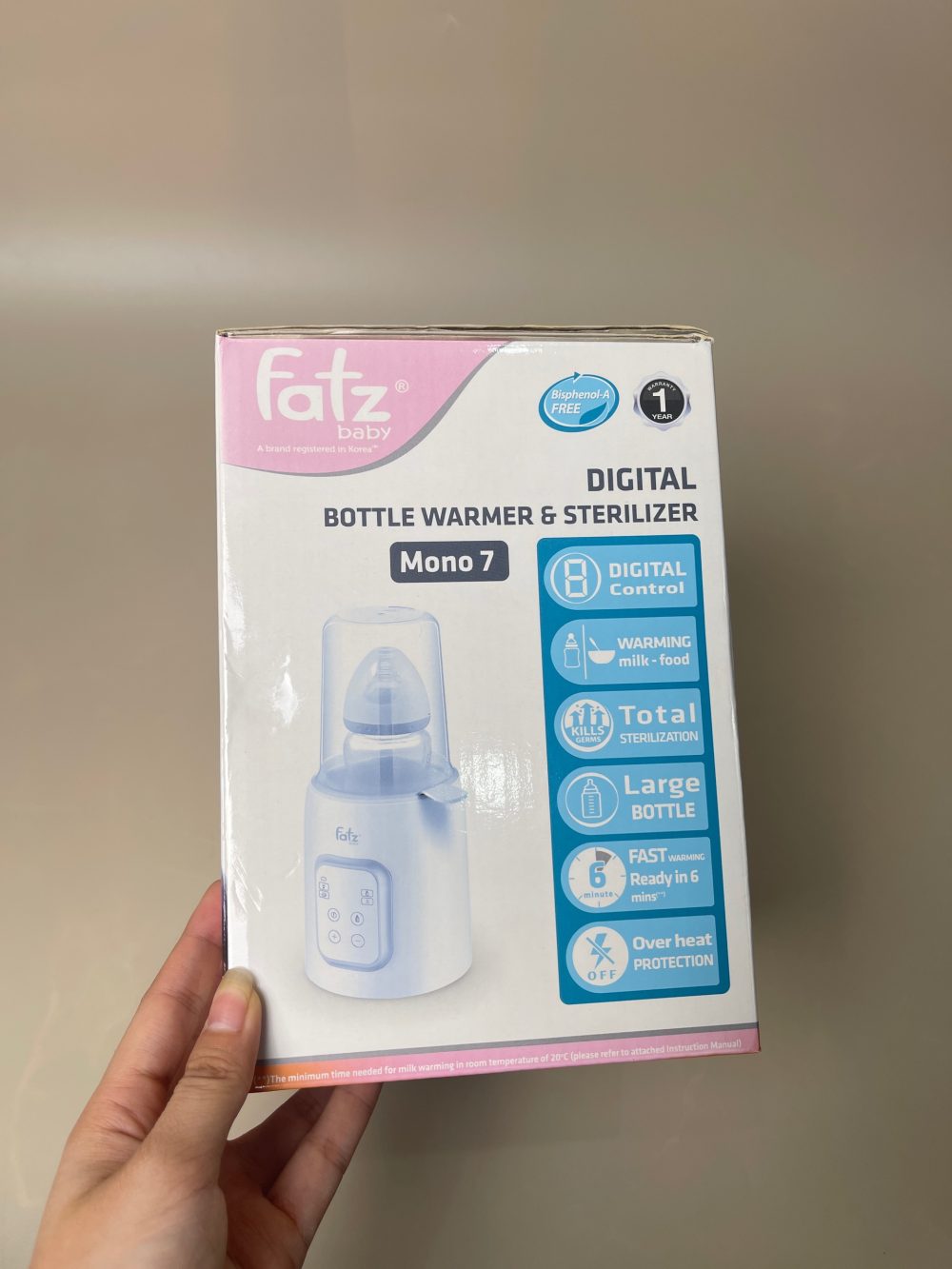 ￼Máy hâm sữa và tiệt trùng điện tử Fatz Baby Mono7 (full box) - Ảnh 17