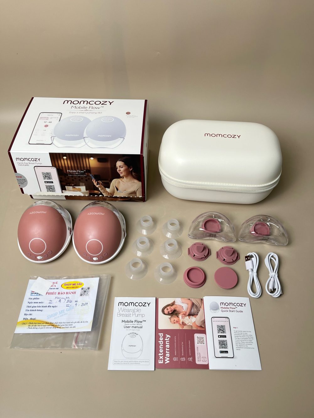 Máy hút sữa không dây MOMCOZY M9 ( full box, BH 22/4/2027) - Ảnh 2
