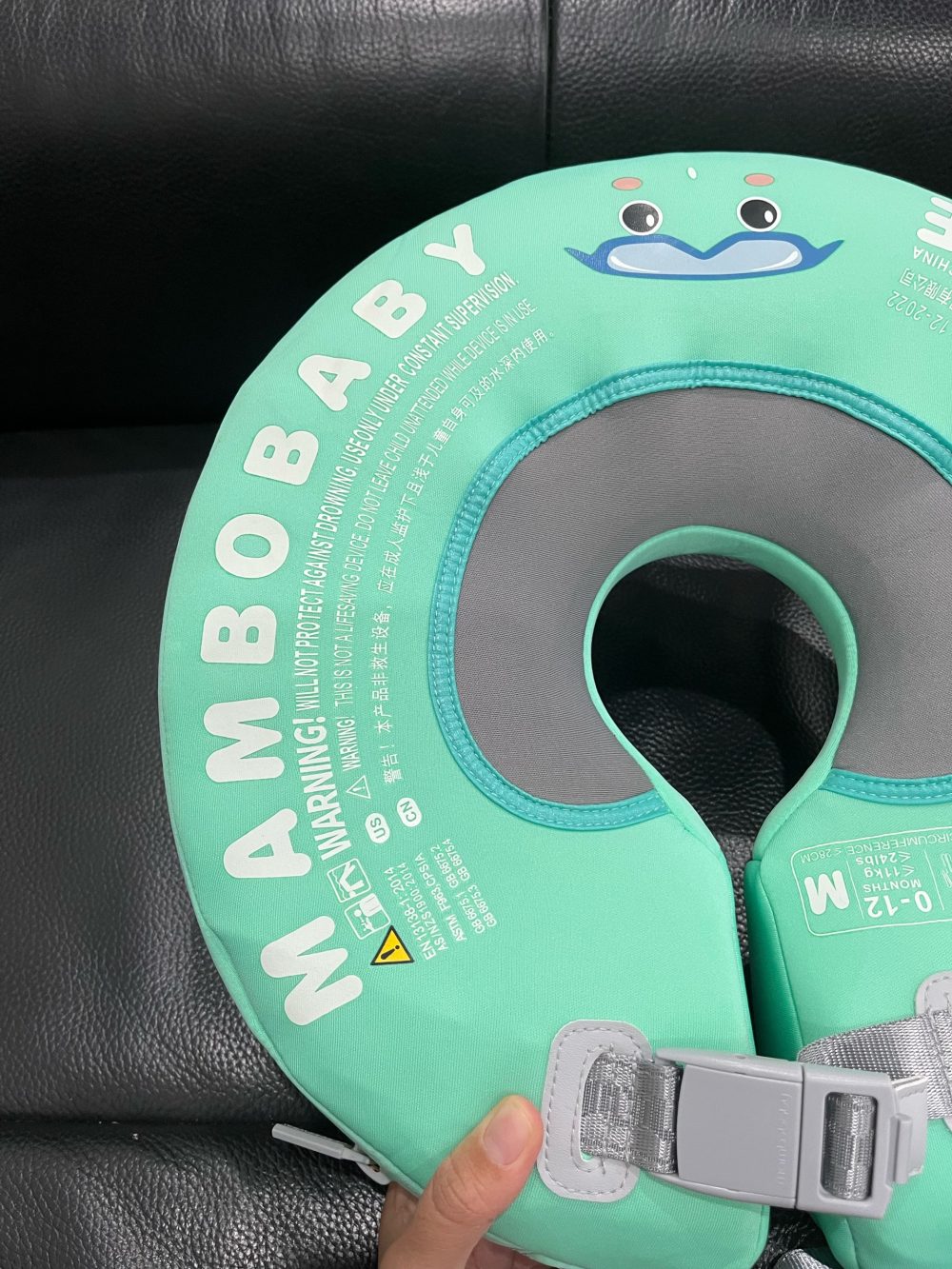 Phao bơi đeo cổ Mambobaby ( size: M 0->12m, chu vi cổ <28cm, 11kg) - Ảnh 10
