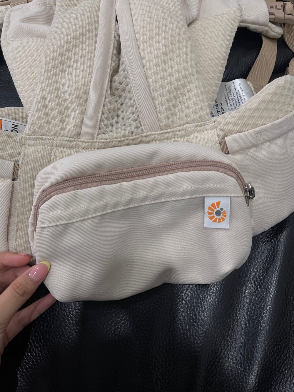 Địu Ergobaby Omni Breeze màu be (no box, size: 3kg2→20kg~ 0→48m) - Ảnh 14