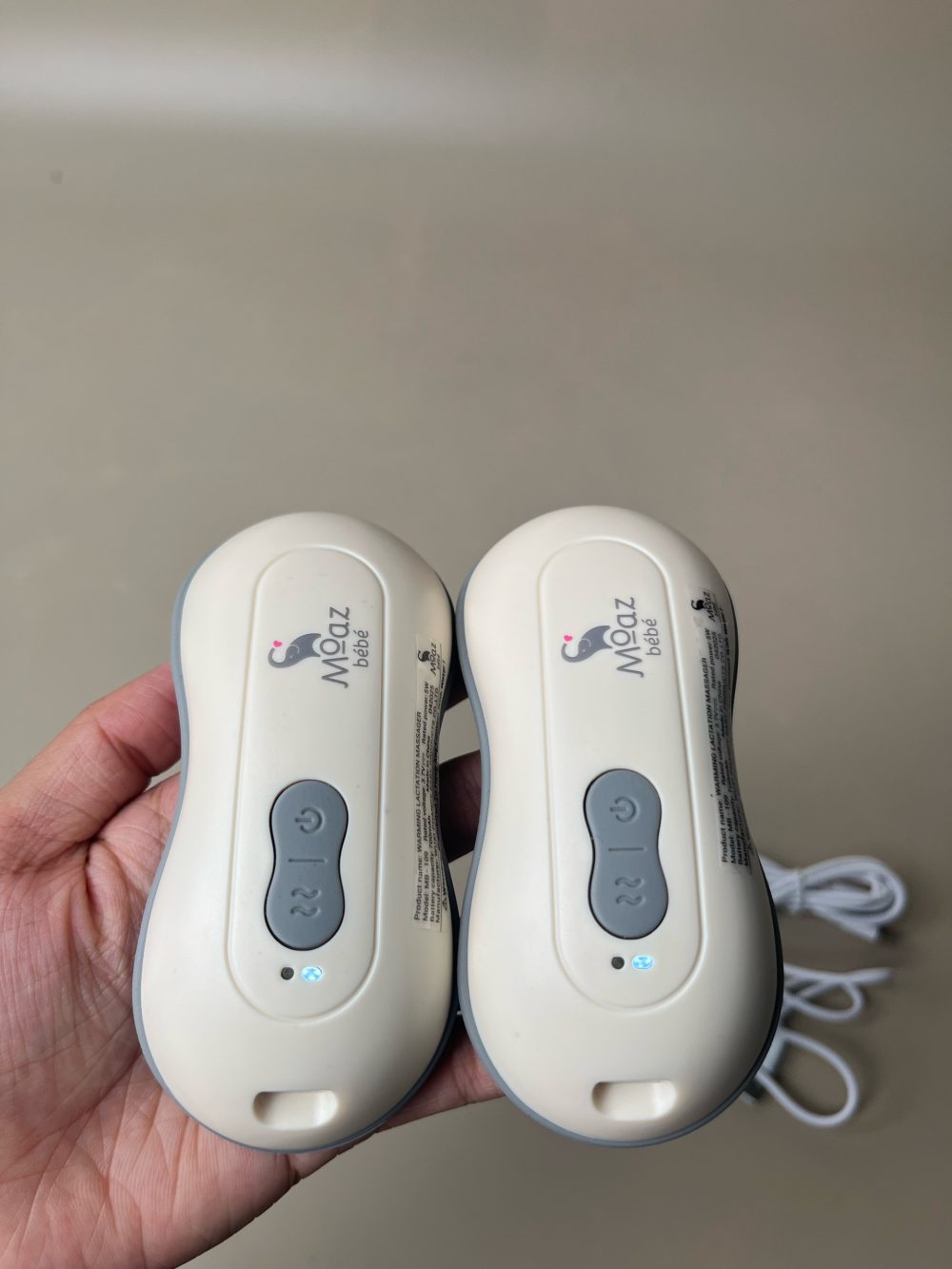 Bộ 2 máy Massage và chườm ấm ngực Moaz BéBé (BH 18/4/2027, no box) - Ảnh 5