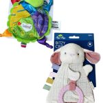 Set đồ chơi gặm nướt Bunny itzy bitzy và đồ chơi Lamaze hình rùa xanh (new 100%)