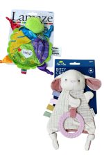 Set đồ chơi gặm nướt Bunny itzy bitzy và đồ chơi Lamaze hình rùa xanh (new 100%)