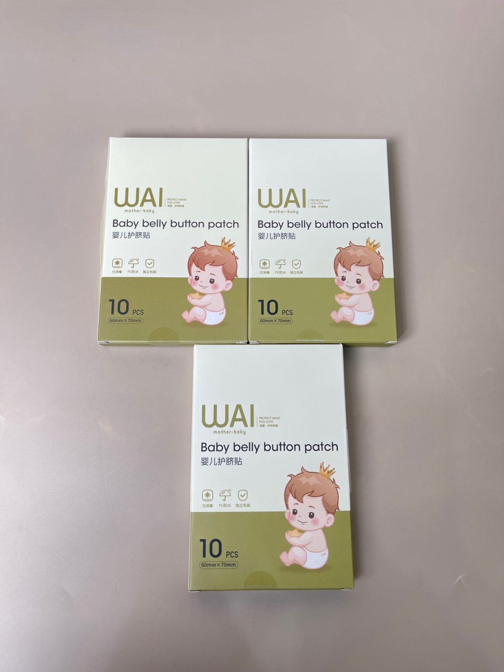 Set 3 hộp miếng dán rốn Wai (new 100%, 60mmx70mm) - Ảnh 3