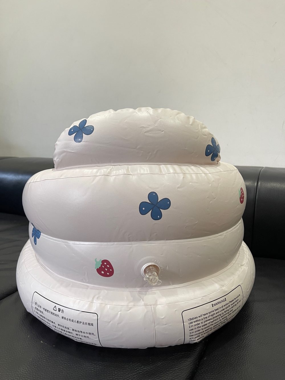 Ghế hơi tập ngồi cho bé hình dâu tây (full box, kèm gel và miếng vá) - Ảnh 9