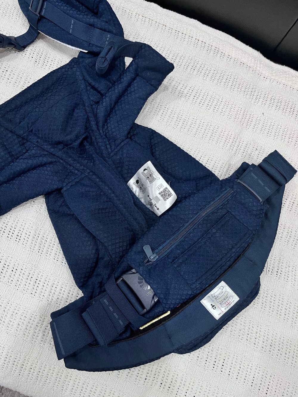 Địu bé Ergobaby Omni Deluxe, Midnight Blue ( size: 0->48m~ 3kg2->20kg4) full box - Ảnh 7