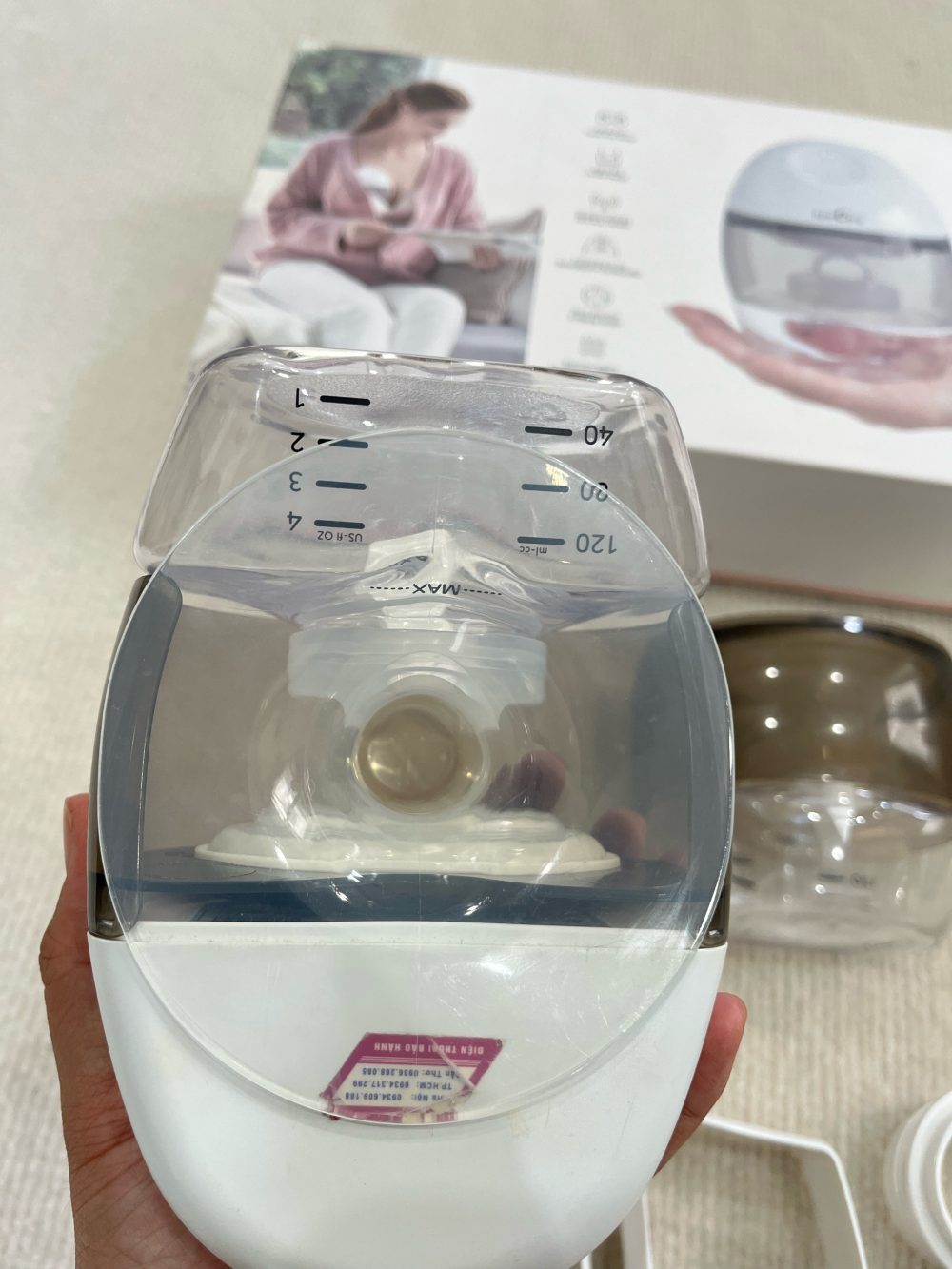 Bộ 2 máy hút sữa rảnh tay không dây Spectra Wearable ( full box) - Ảnh 8