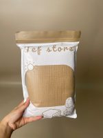 Khăn tắm Tef màu nâu (size: 100x100cm) - Ảnh 2
