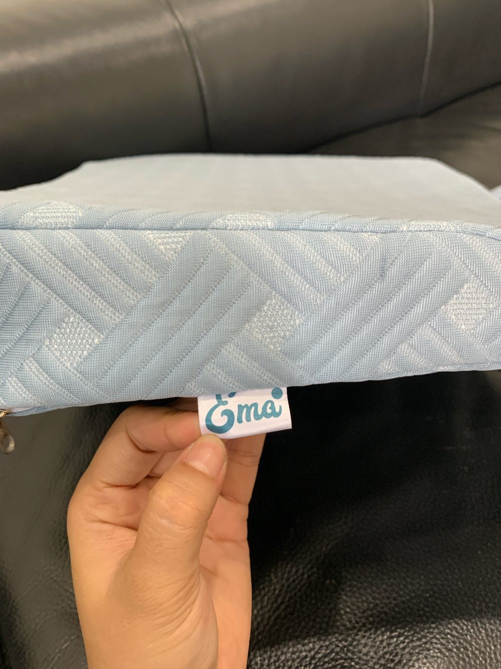 Gối chống trào ngược chống võng lưng Ema màu xanh - Ảnh 6
