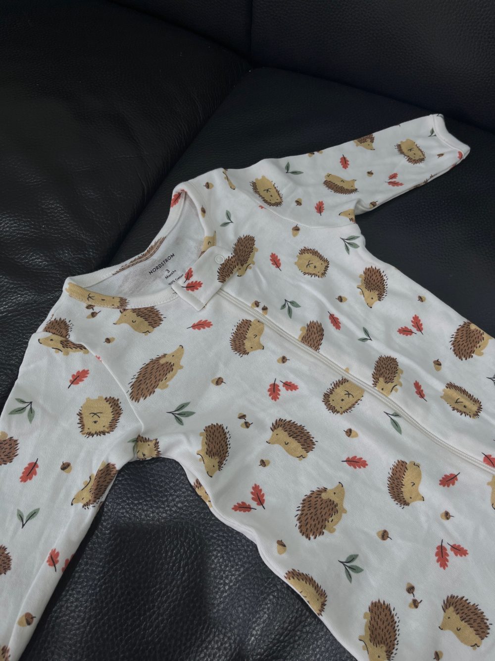 Sleepsuit Nordstrom màu trắng tặng kèm set dài tay Nous màu trắng (3→6m) - Ảnh 7