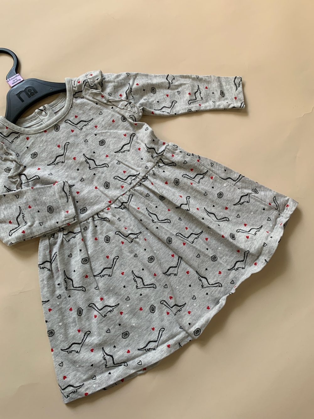 Set 2 đầm tay dài Mother Care hoạ tiết màu xám, xanh - Ảnh 17