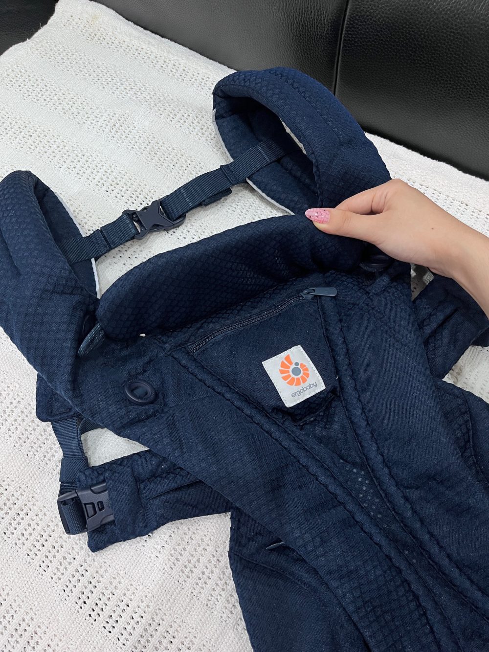 Địu bé Ergobaby Omni Deluxe, Midnight Blue ( size: 0->48m~ 3kg2->20kg4) full box - Ảnh 20
