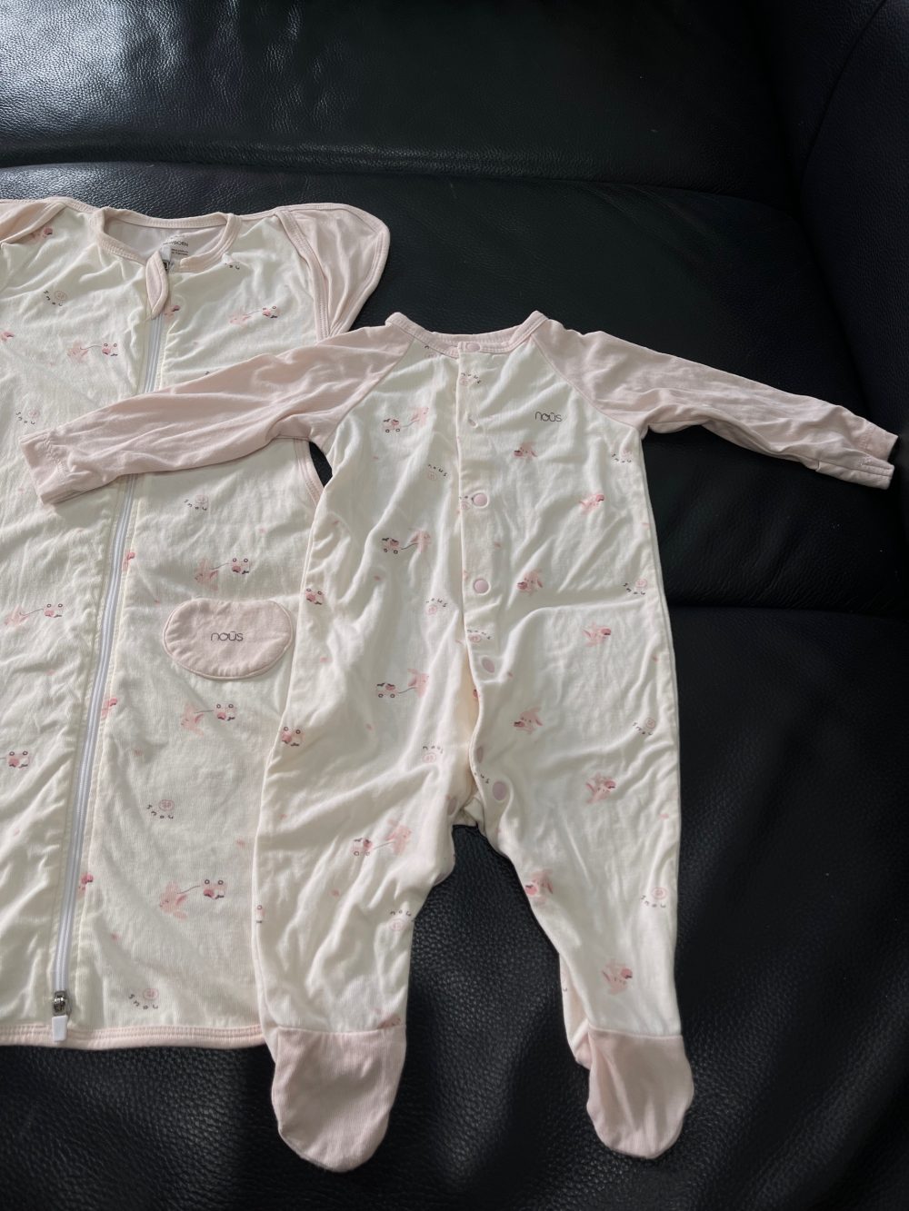 Set bộ bodysuit và nhộng chũn màu hồng Nous, tặng kèm chũn quấn sơ sinh (size 0->3m) - Ảnh 11