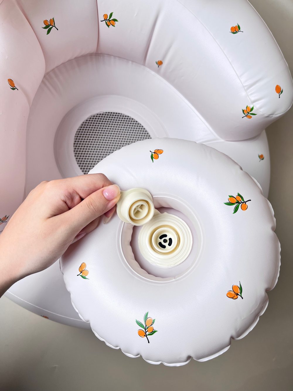 Ghế hơi tập ngồi màu hồng (size 3→36m) - Ảnh 6