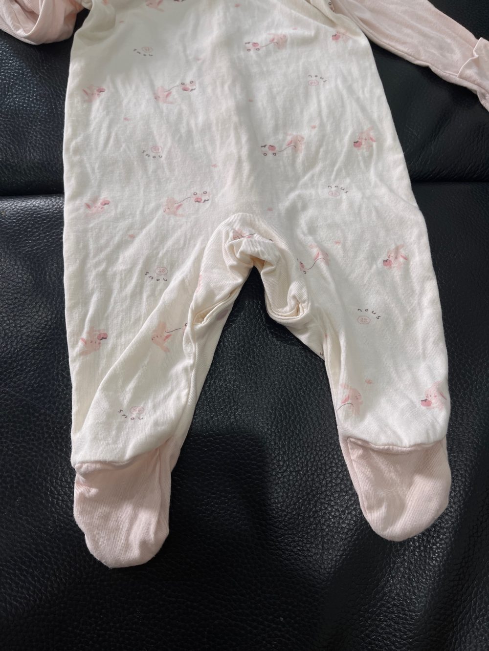 Set bộ bodysuit và nhộng chũn màu hồng Nous, tặng kèm chũn quấn sơ sinh (size 0->3m) - Ảnh 2