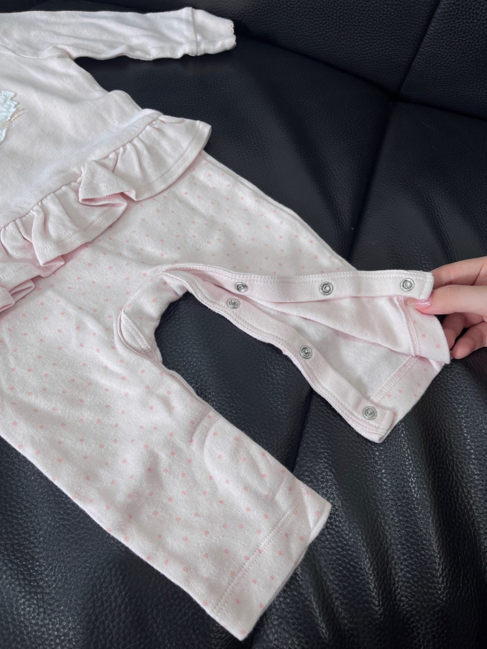 Bộ liền thân Mothercare hoạ tiết chấm bi màu hồng (6m-9m) - Ảnh 9
