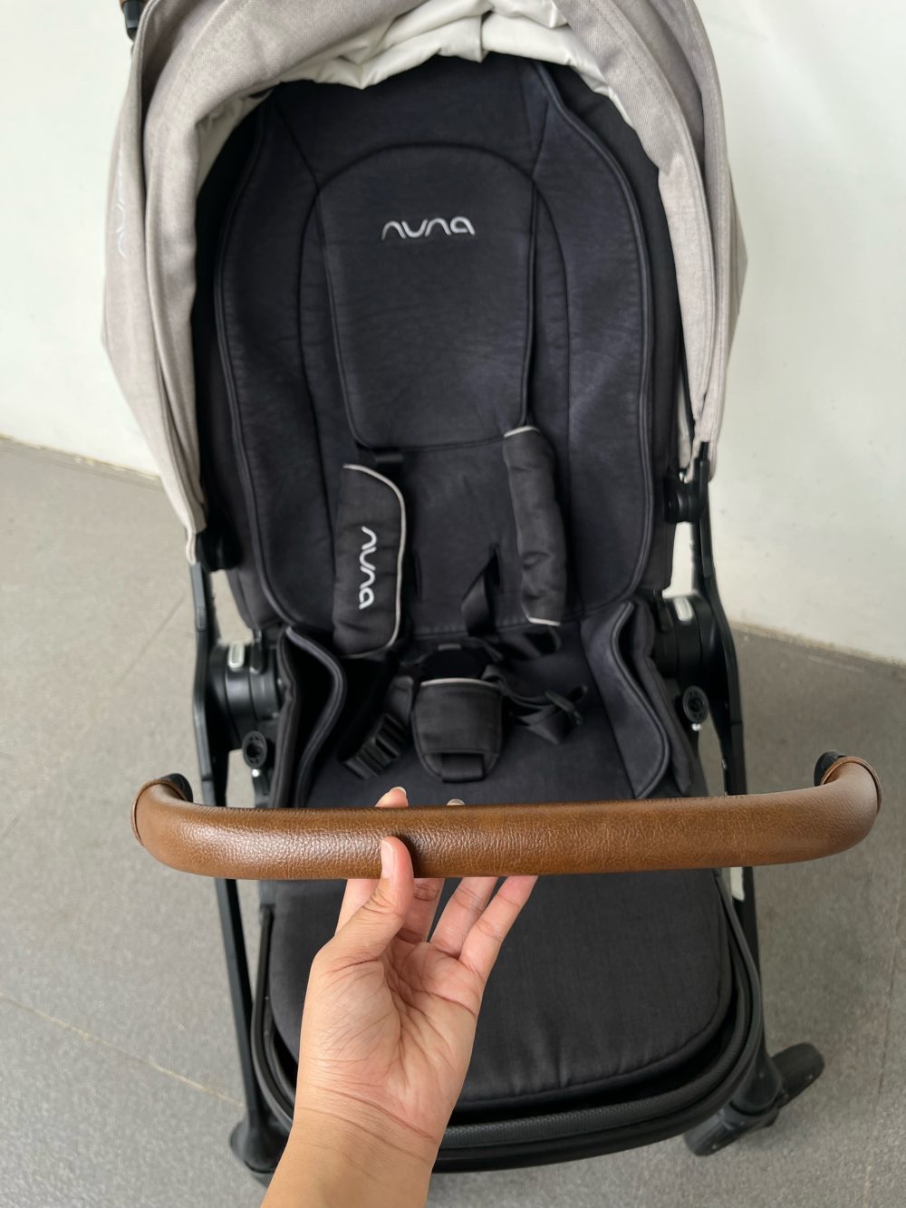 Xe đẩy Nuna triv màu xám khung đen ( size: 0->22kg) - Ảnh 14