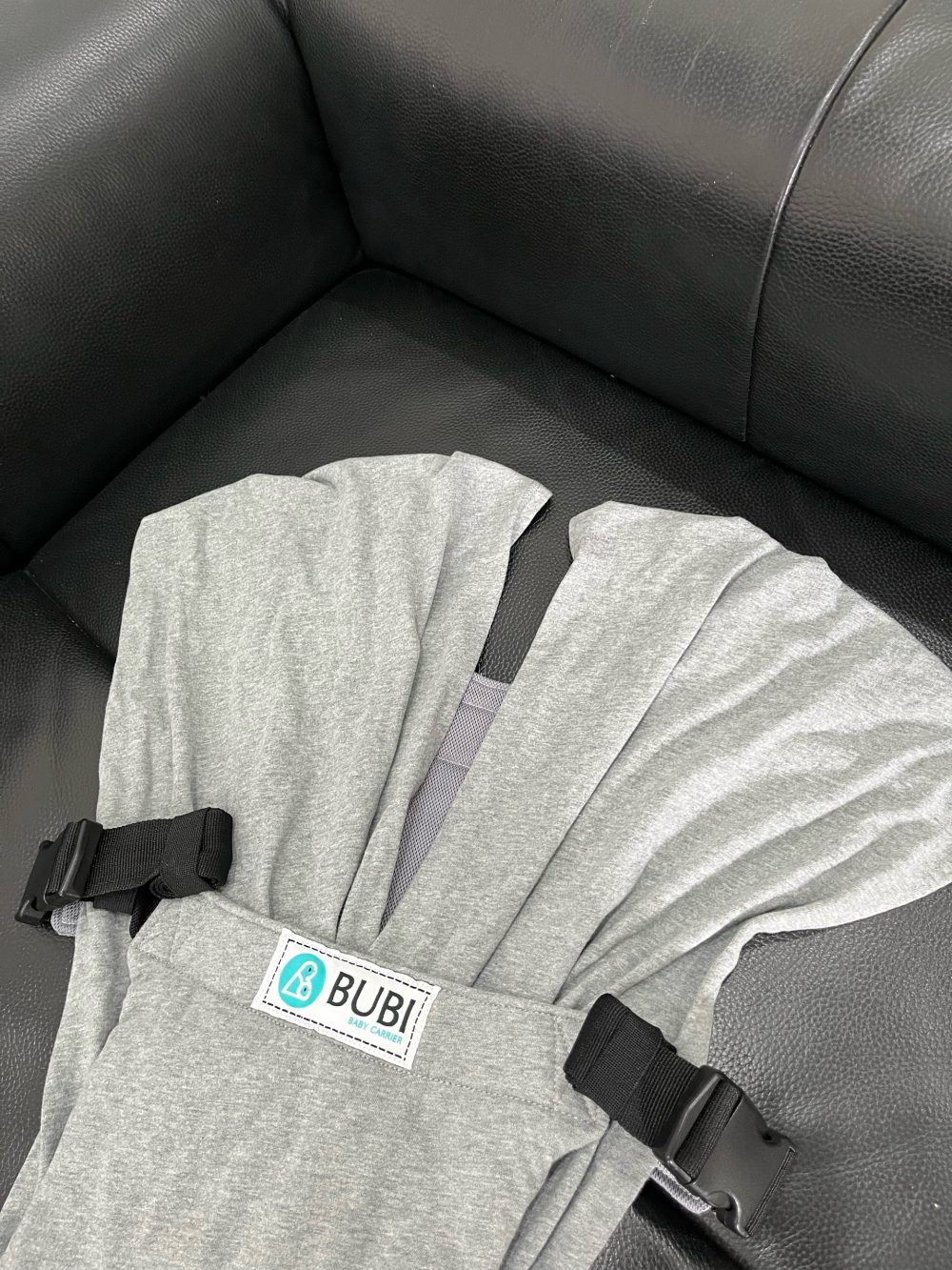 Địu vải BUBI Gen3 trợ lực vải cotton màu xám ( size: ) cho bé 0->2y~ 3kg5->14kg - Ảnh 6