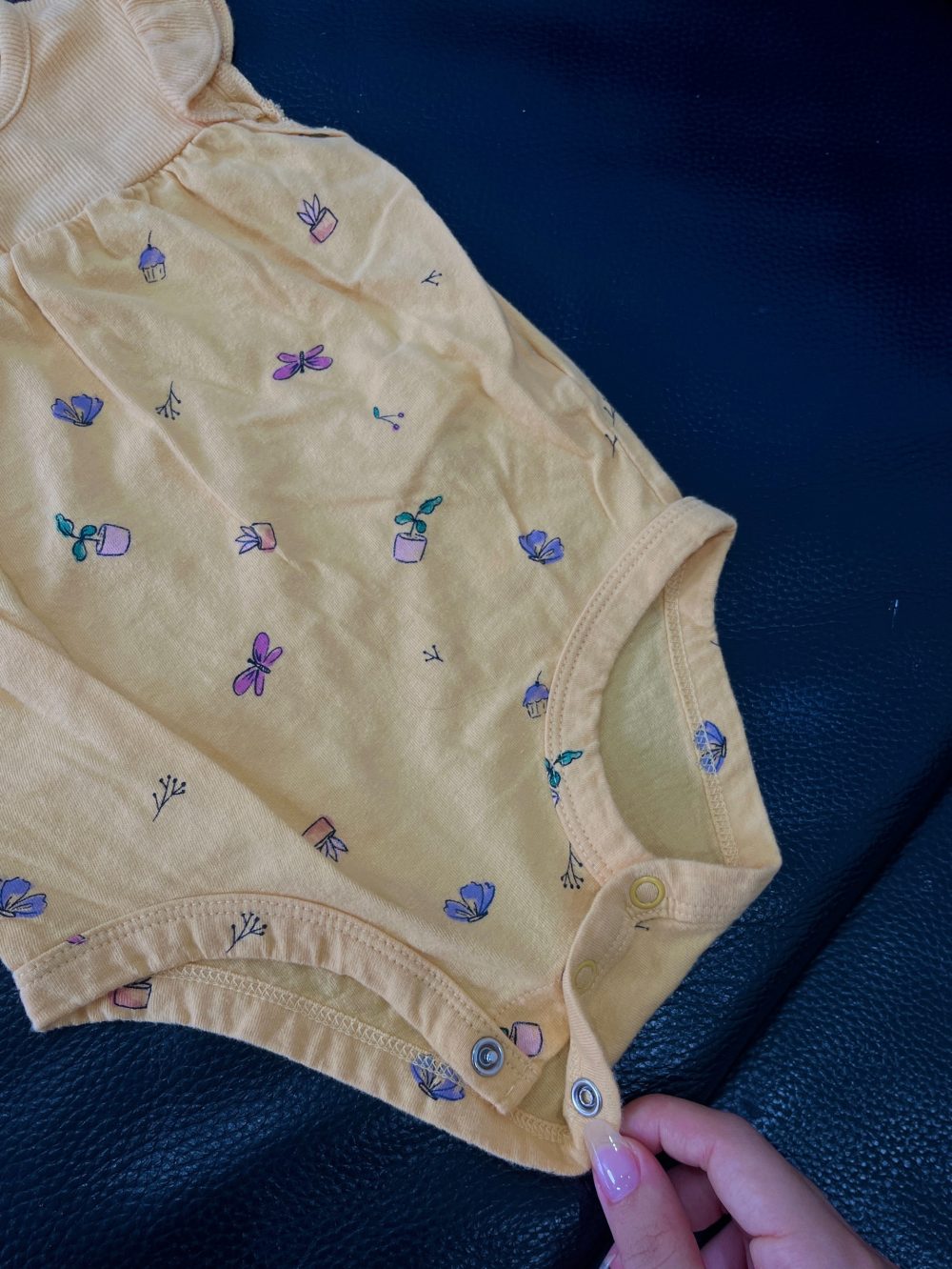 Set 2 bộ bodysuit Zara, carter’s màu vàng (size: 6→12m) - Ảnh 13