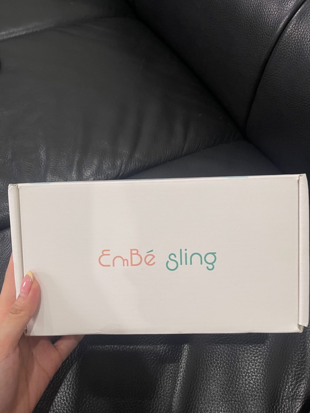 Địu Vải EmBé Sling NovaSoft Flex Plus màu xám Charcoal (Full box) - Ảnh 8