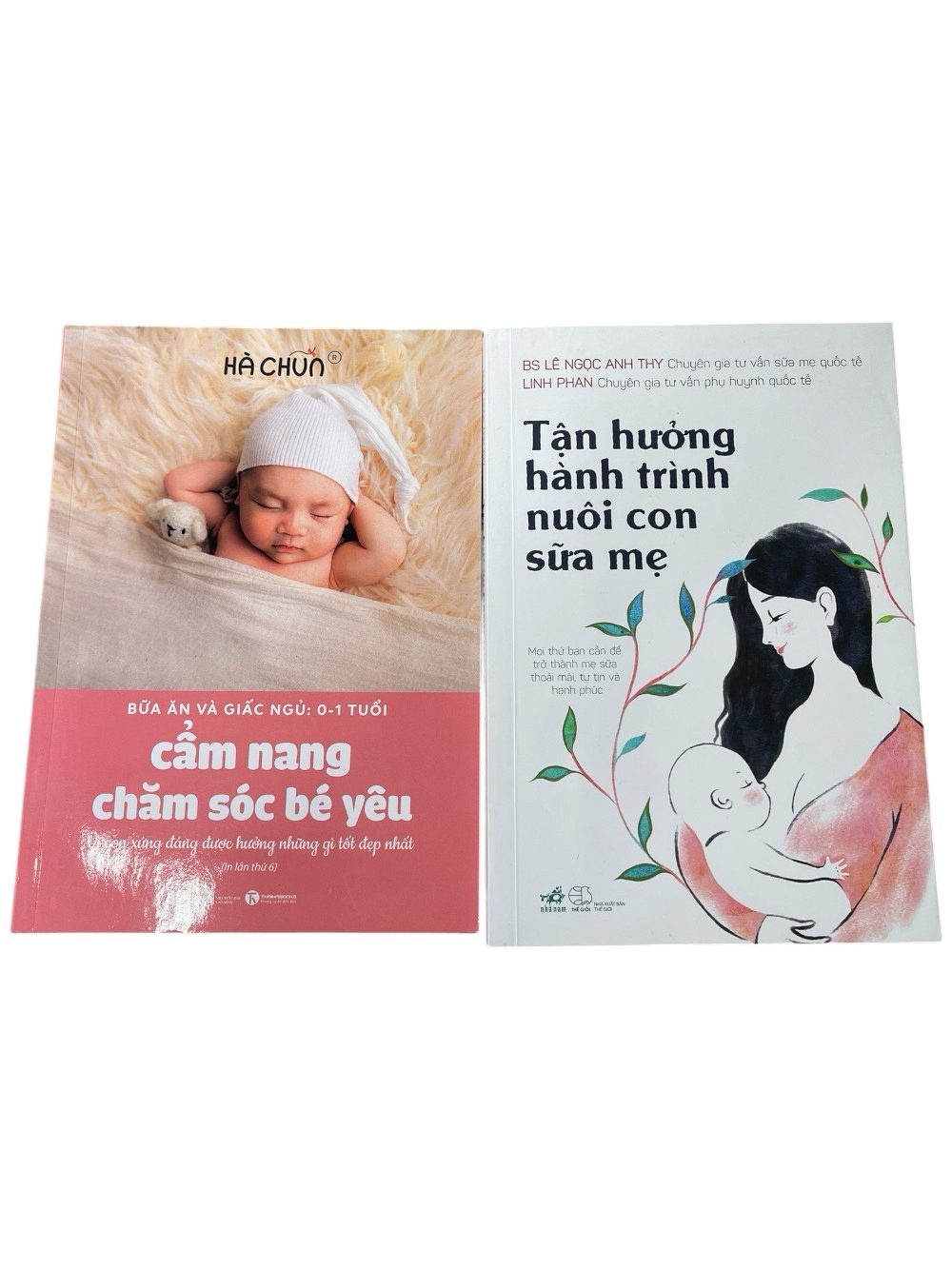 Set 2 sách Cẩm nang chăm sóc bé yêu và Tận hưởng hành trình nuôi con sữa mẹ