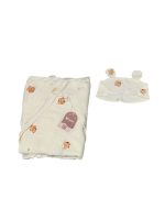 Quấn chũn sơ sinh tặng kèm che thóp Unbee họạ tiết capypara (size: 0→3m)