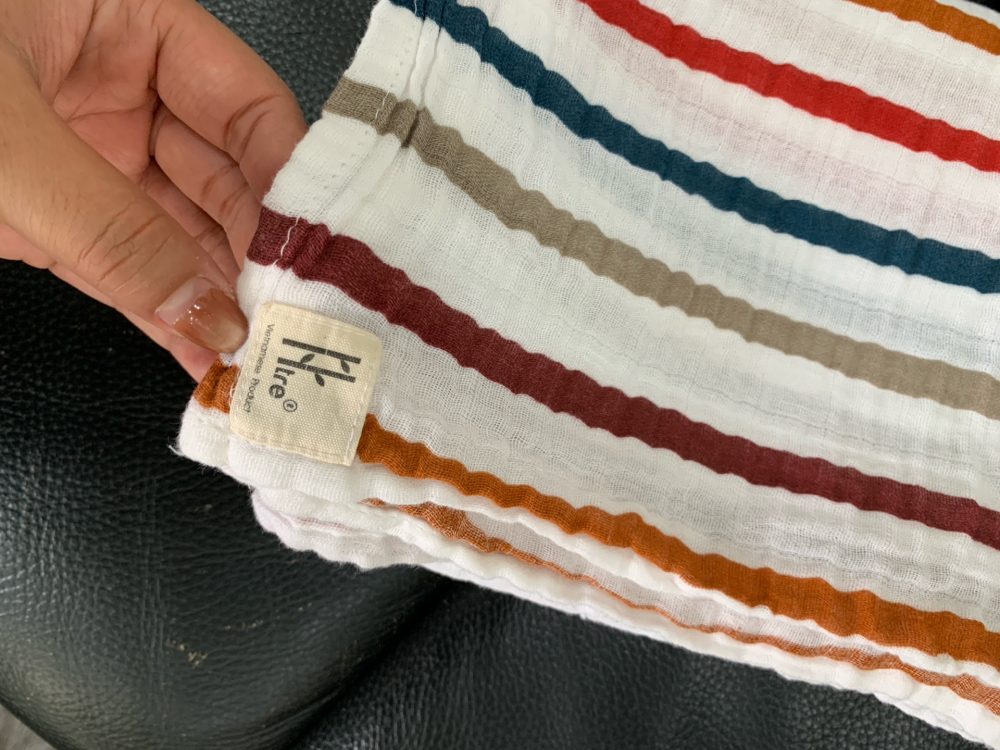 Set khăn ôm kanguru, khăn tắm BIBS, Htre (0m+) - Ảnh 4