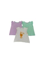 Set 3 áo cánh tiên Mother Care, Obaibi màu xanh, tím, trắng (12-18m)