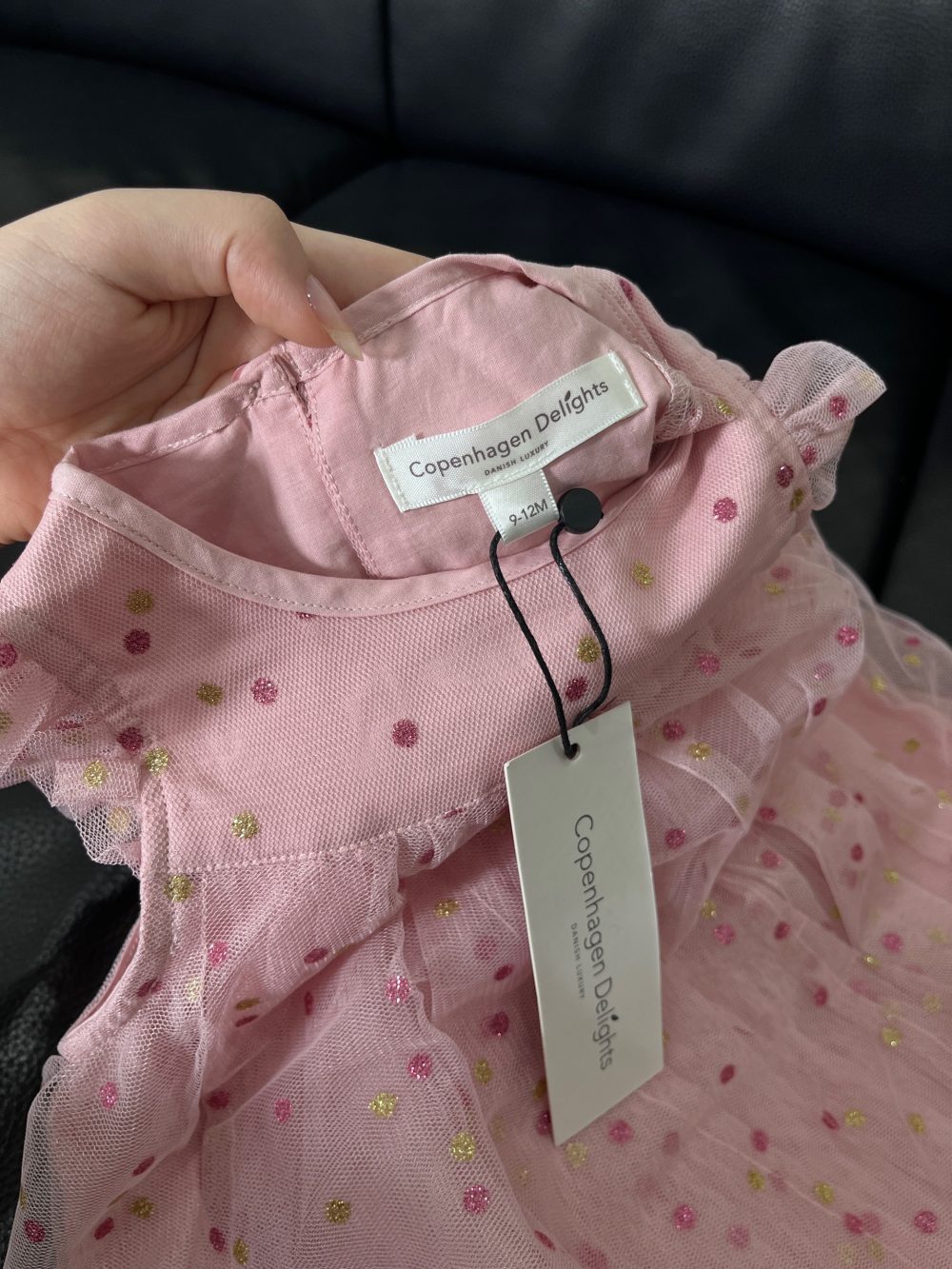 Váy Copenhagen Delights Isabella Baby Girl màu hồng (9→12m) còn tag - Ảnh 6