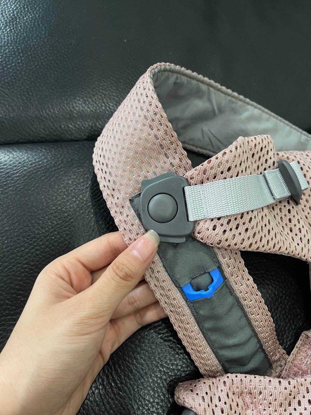 Địu Baby Bjorn mini màu hồng nhạt (0-1y, tối đa 11kg, full box) - Ảnh 15