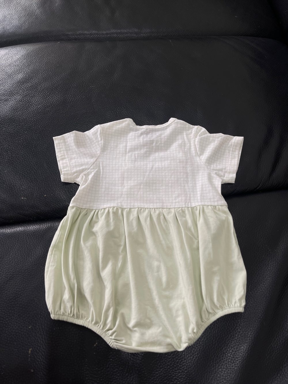 Set 2 bodysuit cộc tay xanh lá, caro Nous (Size: 0->3m) - Ảnh 12