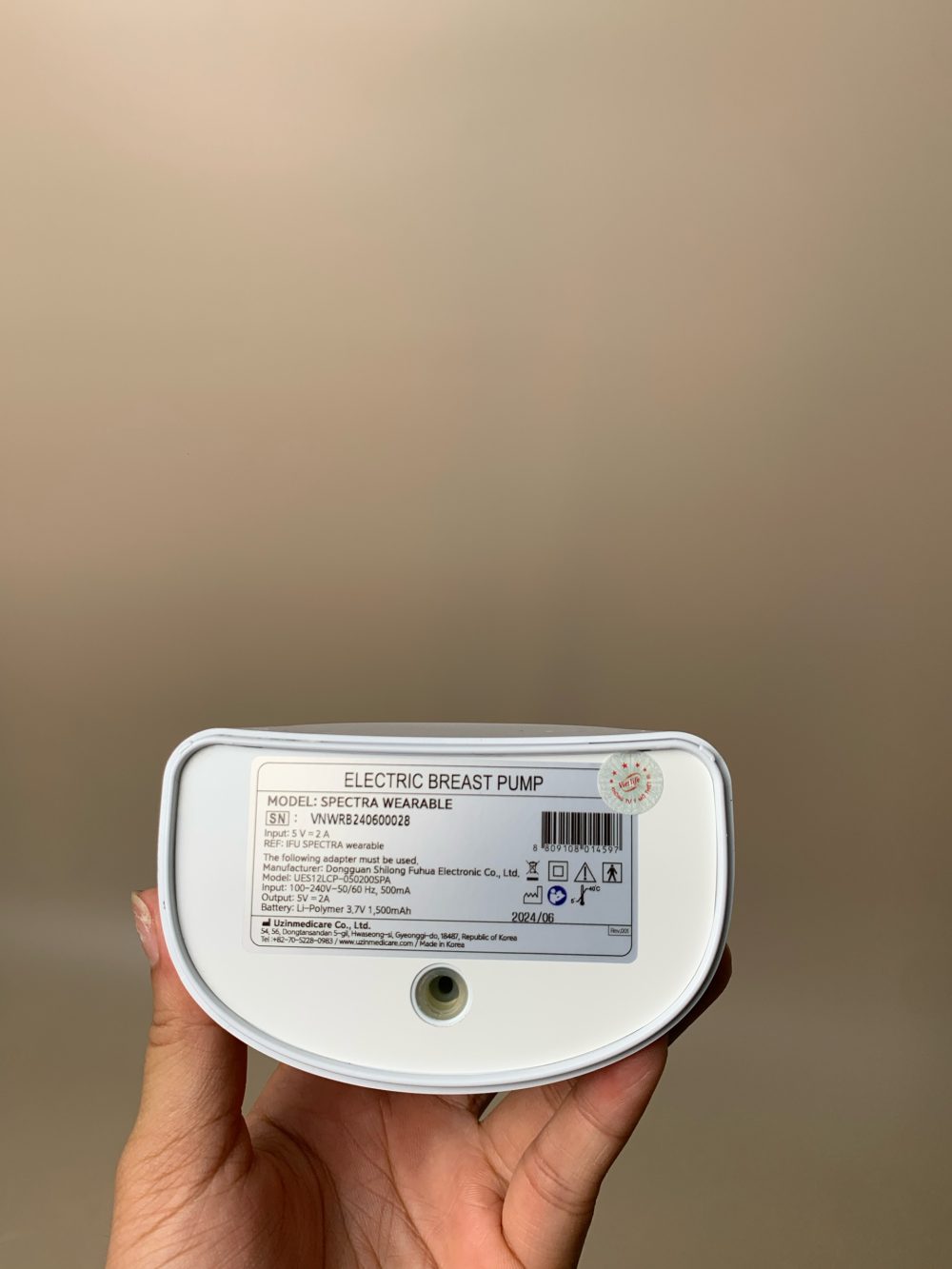 Máy hút sữa Spectra Wearable (2 máy, fullbox) - Ảnh 26