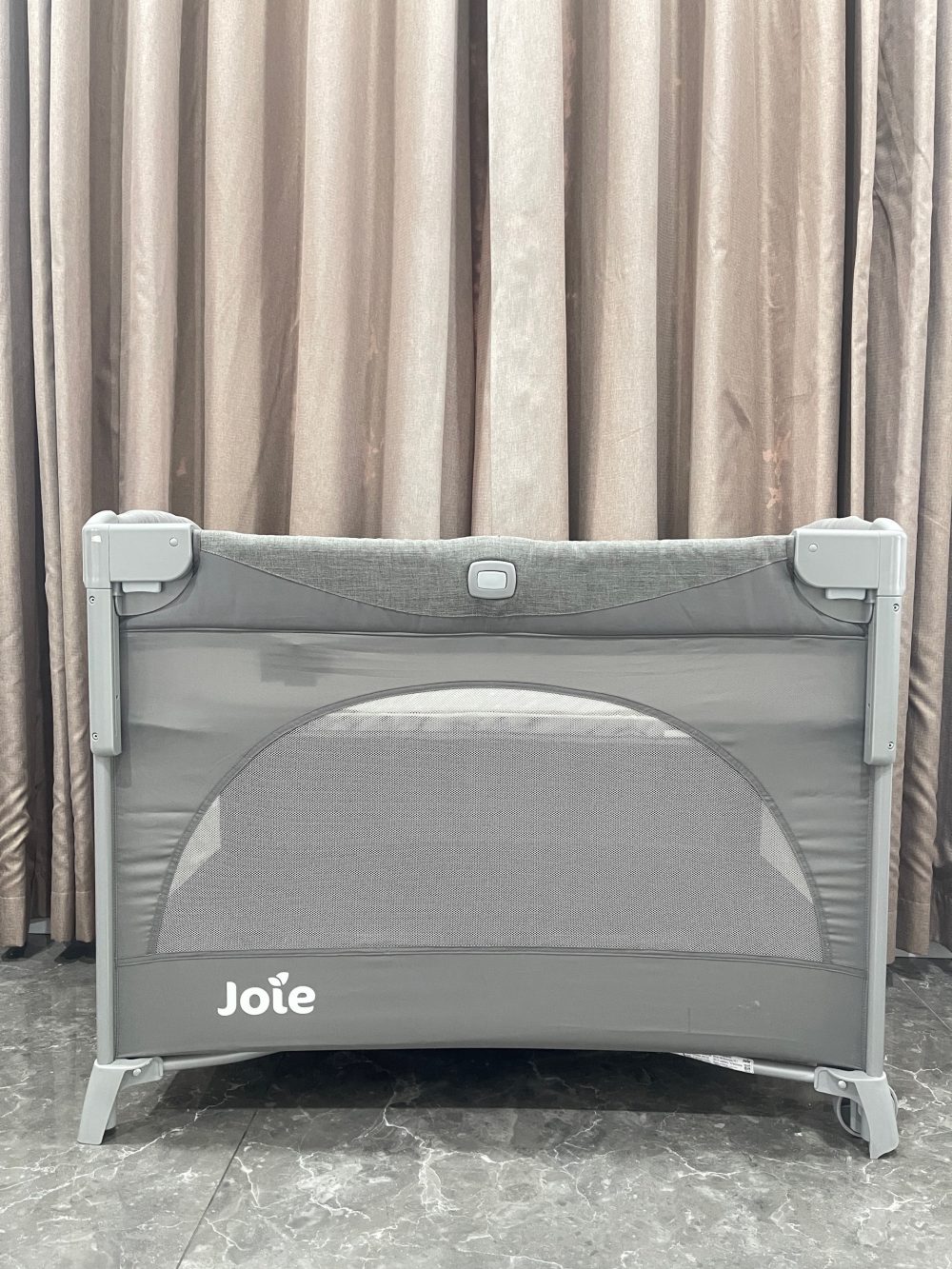 Giường cũi cho bé Joie Kubbie Sleep Foggy Gray (tối đa 9kg) - Ảnh 14