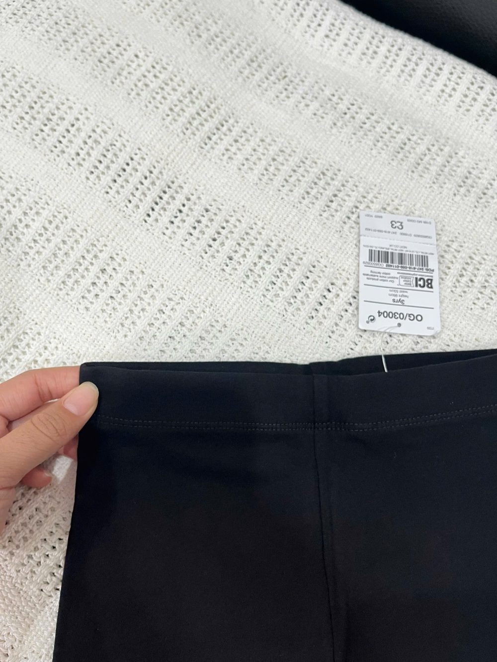 Quần legging đùi Next baby màu đen (size:3y,4y,5y,6y) - Ảnh 3